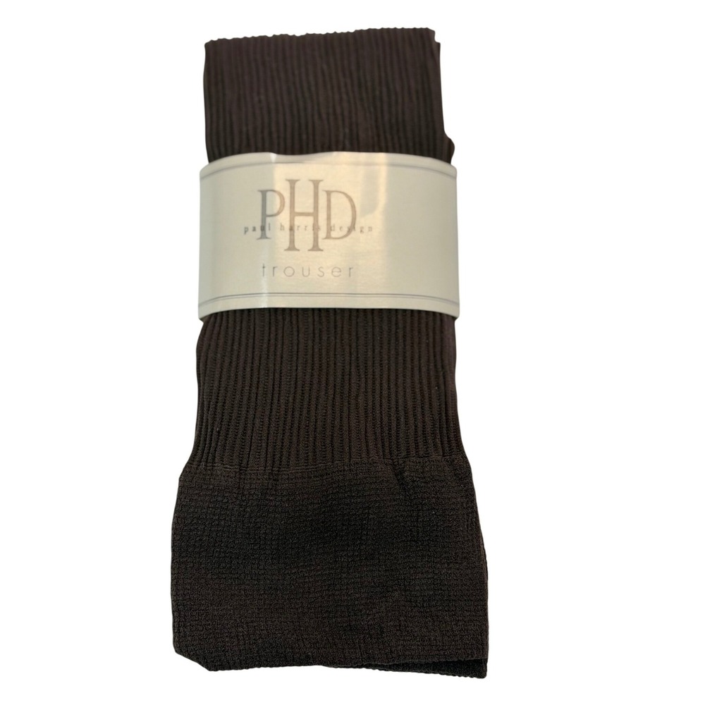 Paul Harris Design Trouser Socks Brown Ribbed‎ Knit Comfort Stretch 9-11 Women